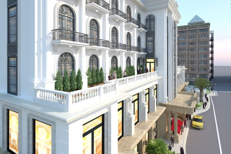Vu Huy Hung - 3D Exterior Hotel Scene Model 3dsmax Free Download 