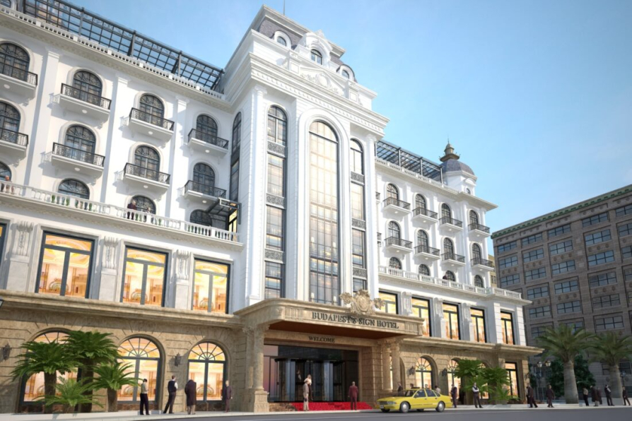 Vu Huy Hung - 3D Exterior Hotel Scene Model 3dsmax Free Download 