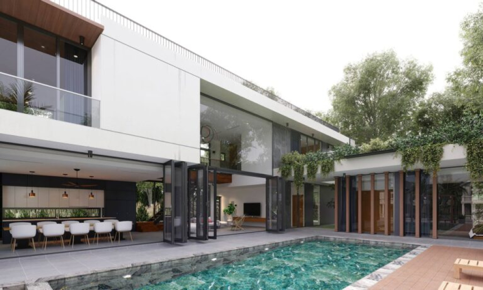 PhongTrieu - 3D Exterior Villa Scene File 3dsmax 