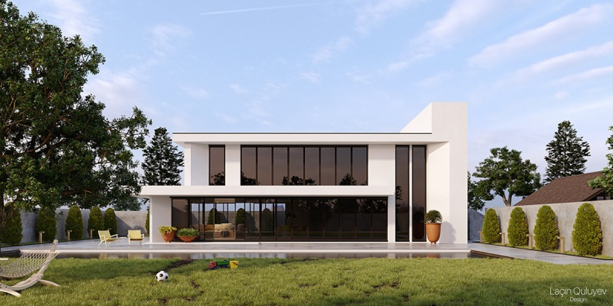 Laçın Quluyev - 3D Exteriors House Model 3dsmax Free Download 