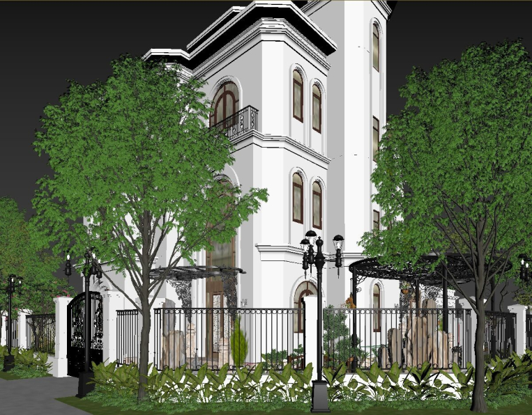 Trung Kien Kts - 3D Exteriors House Scene Model 3dsmax Free Download 