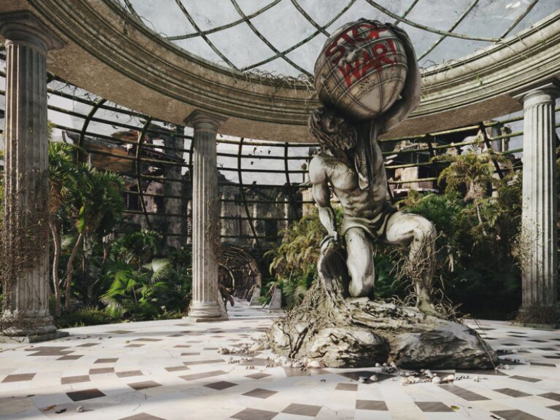  Vo Minh Thi - 3D Exteriors Stop War Scene Model 3dsmax