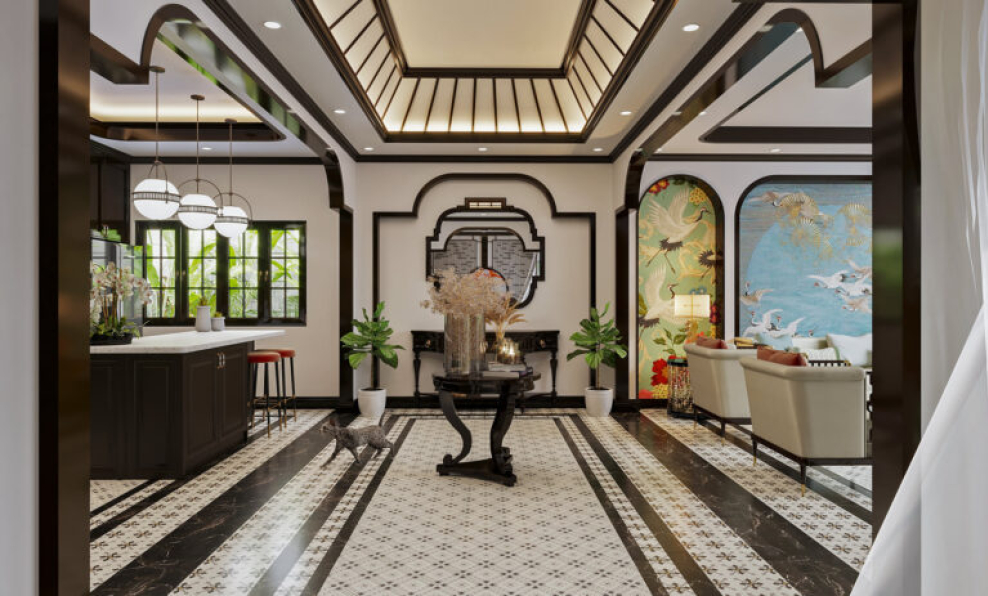 Tran Quang Sang - 3D Interior Indochine Scene File 3dsmax 