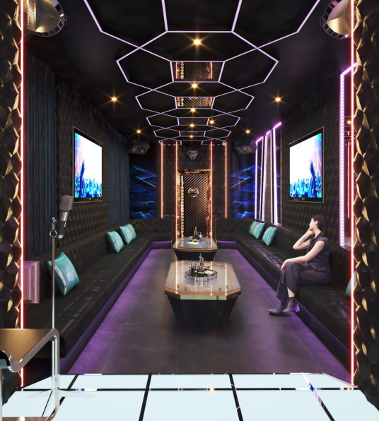 Le Tien - 3D Interior Karaoke Scene 3dsmax Free Download 