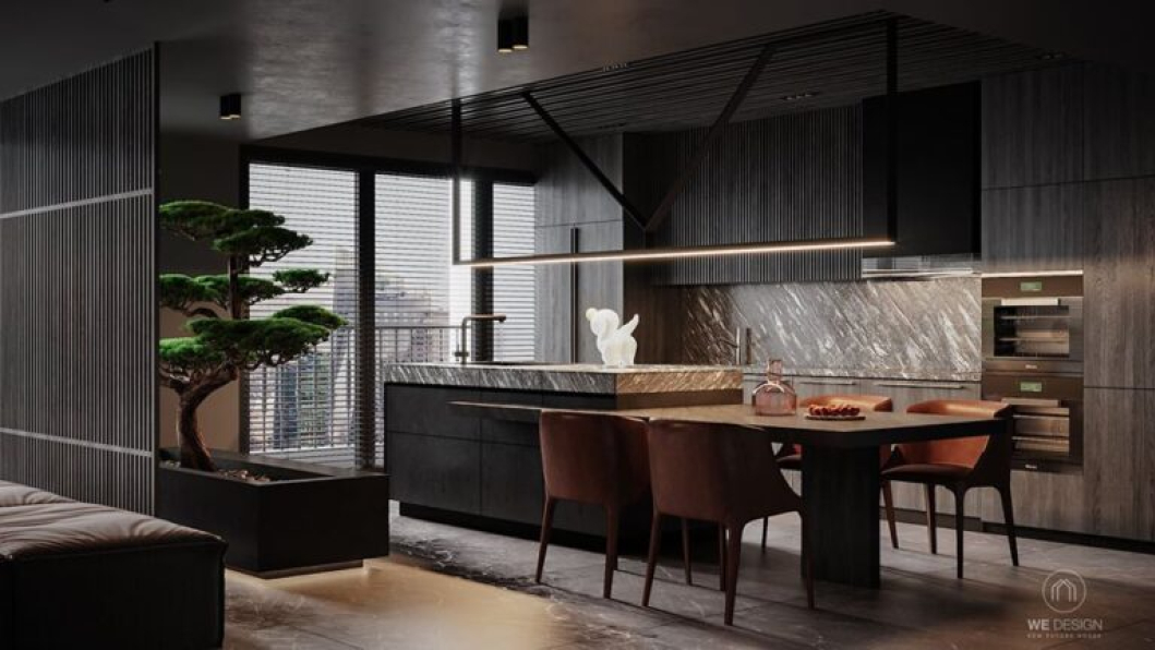 Mai -  3D Interior Kitchen – Livingroom 104 Scene 3dsmax 