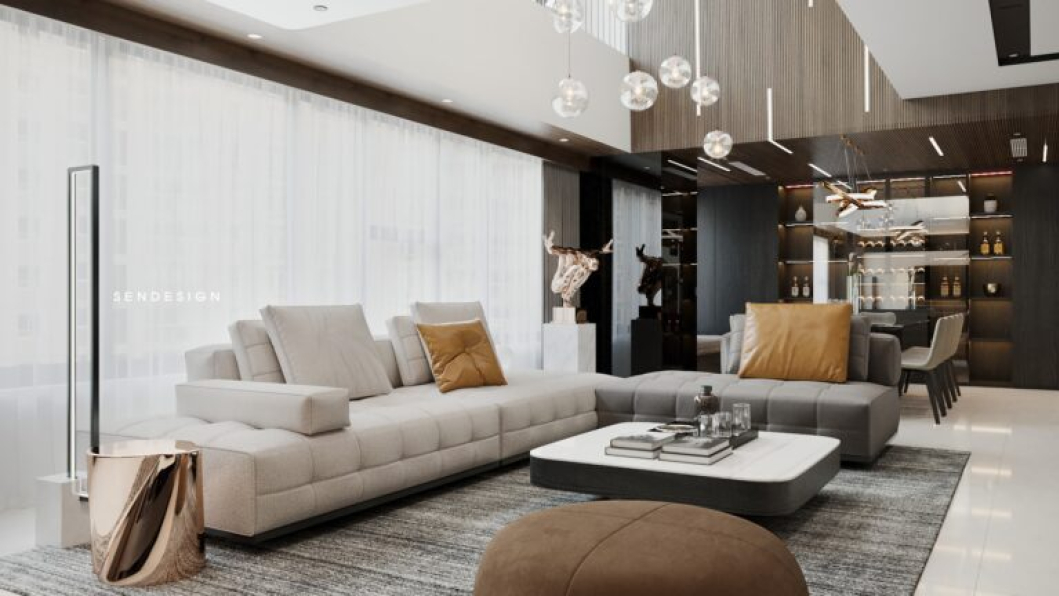 Nguyen Can - 3D Interior Kitchen – Livingroom 221 Scene 3dsmax 