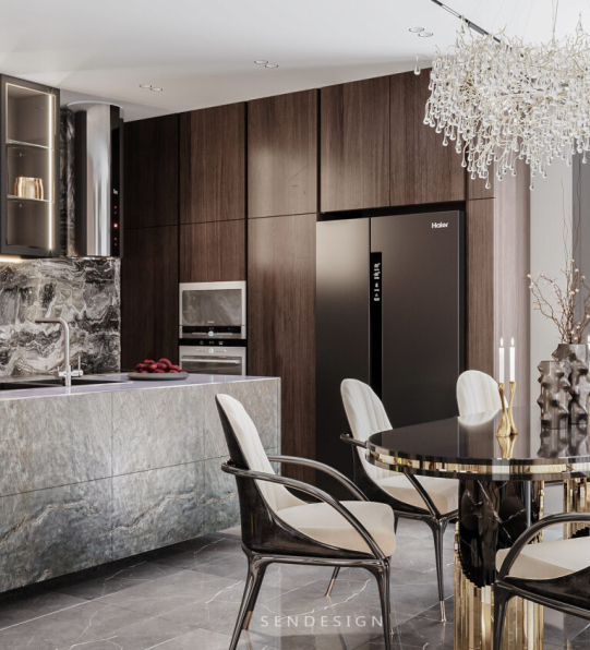  Mai - 3D Interior Kitchen – Livingroom 225 Scene 3dsmax