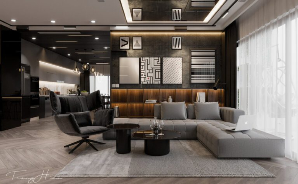 Tran Trung Hieu - 3D Interior Kitchen – Livingroom 312 Scene 3dsmax