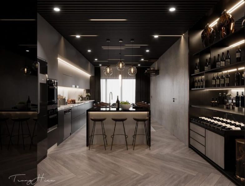 Tran Trung Hieu - 3D Interior Kitchen – Livingroom 312 Scene 3dsmax