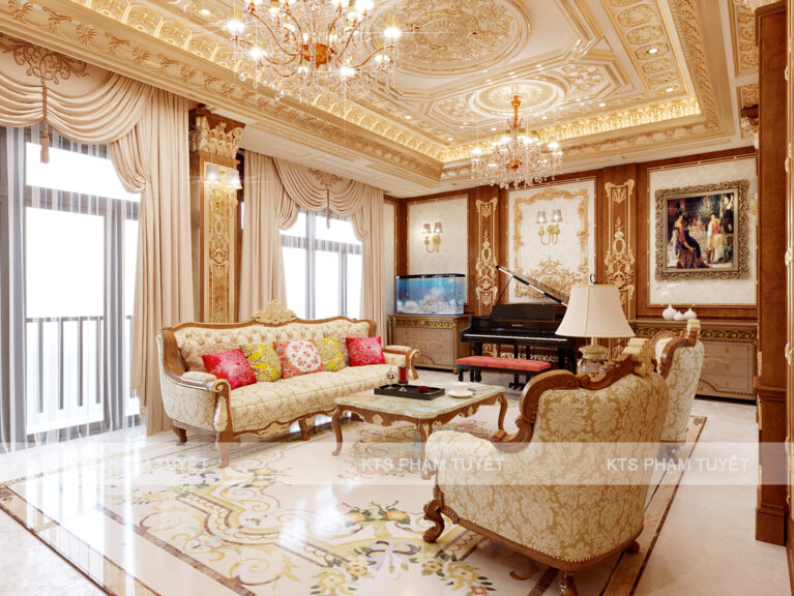 Pham Tuyet - 3D Interior Scene File 3dsmax Model Neoclassical Livingroom 512 