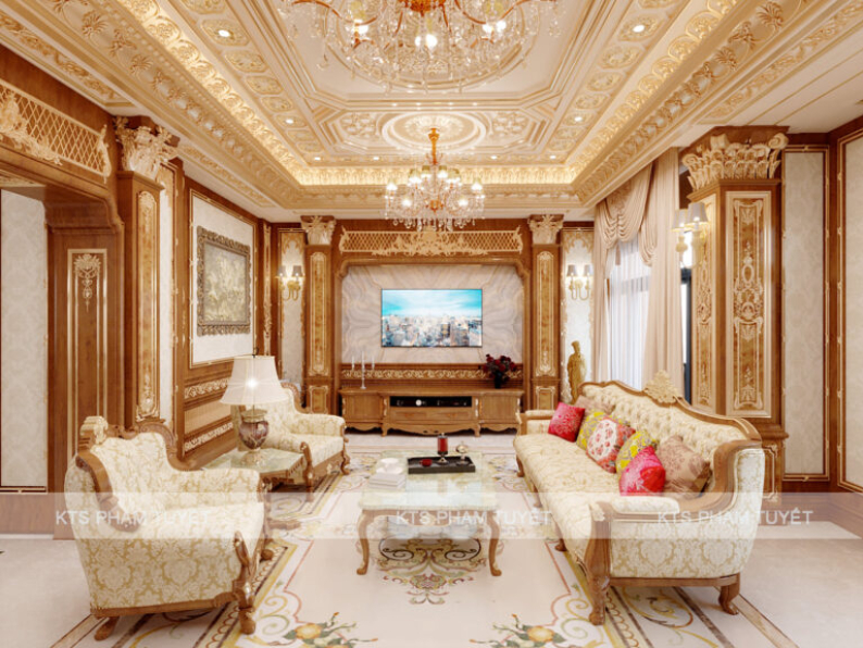 Pham Tuyet - 3D Interior Scene File 3dsmax Model Neoclassical Livingroom 512 