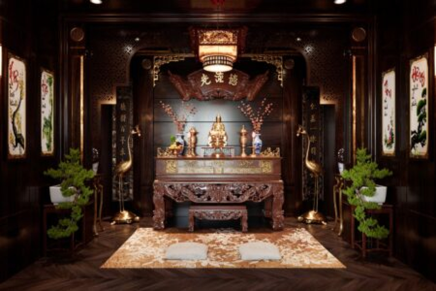 Minh Khanh - 3D Interior Scenes File 3dsmax Model Altar Room 11 