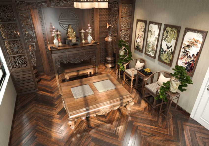 Quang Hoa - 3D Interior Scenes File 3dsmax Model Altar Room 16 