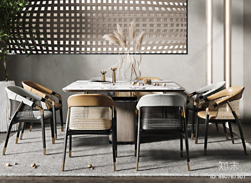 Kha Vi  - 3D Interior Scenes File 3dsmax Model Dining Room 30 
