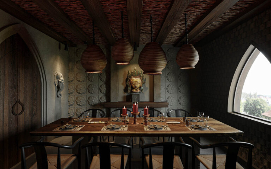 Hoang Tung - 3D Interior Scenes File 3dsmax Model Diningroom 9 