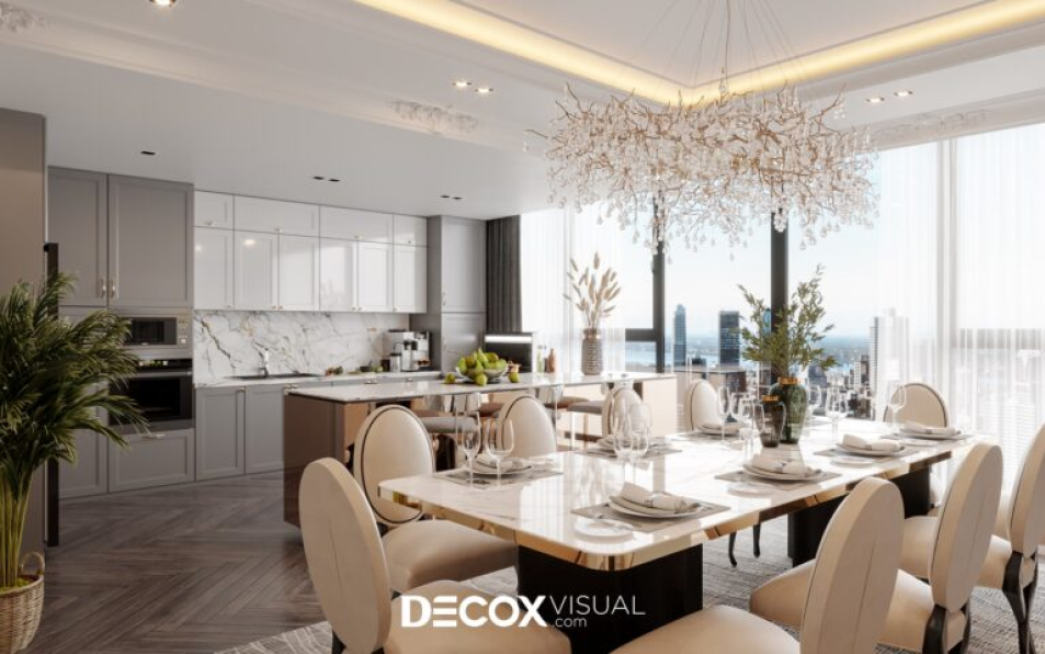 Dam Quang Trung - 3D Interior Scenes File 3dsmax Model Kitchen – Dining Room 30 