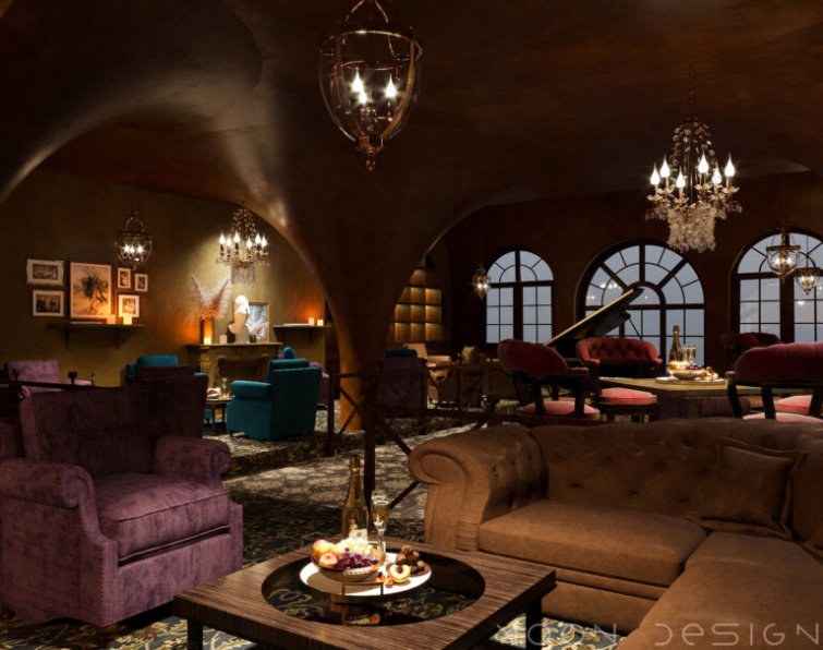 Nguyen Ha - 3D Interior Wine Room Scene File 3dsmax Free Download 