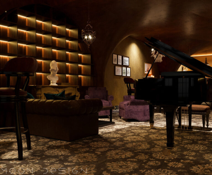 Nguyen Ha - 3D Interior Wine Room Scene File 3dsmax Free Download 