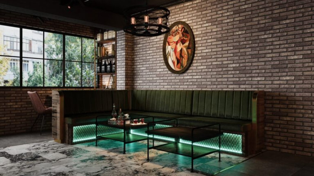 LeMinh - 3D Model Interior Bar Restaurant Scene 241 