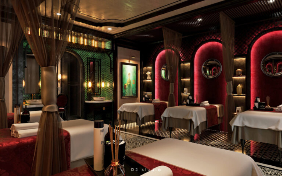 D3 studio - 3D Model Interior Indochine relax spa Scene 