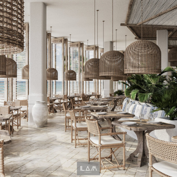 Phi Bao Lam - 3D Model Interior Restaurant 100 Scenes File 3dsmax
