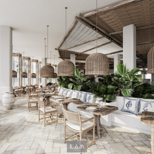 Phi Bao Lam - 3D Model Interior Restaurant 100 Scenes File 3dsmax
