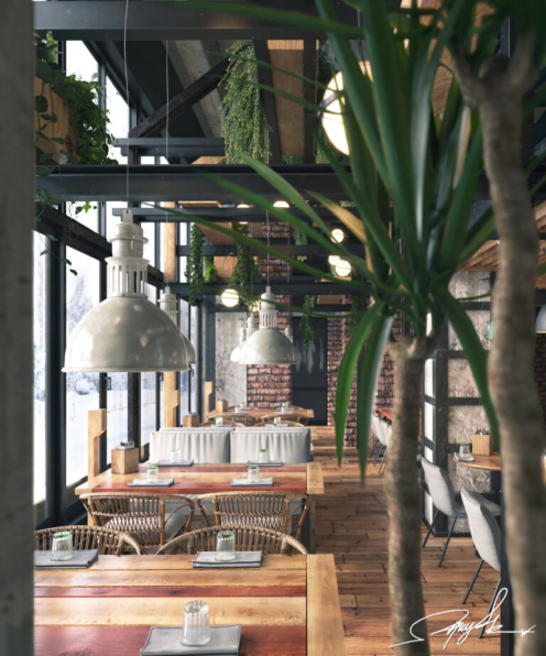 Son Leo - 3D Model Interior Restaurant 78 Scenes File 3dsmax