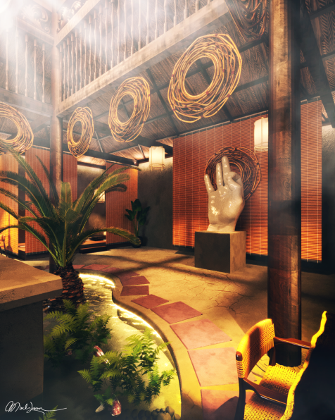 TranMinhLuan - 3D Model Interior Restaurant Scene 233  Free Download