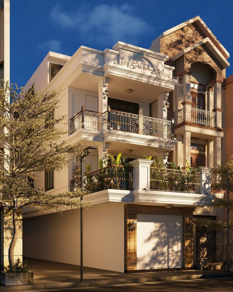  Dung Cao - 3D Exteriors House Scene Model 3dsmax Share