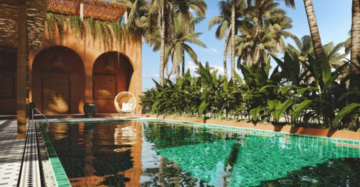 Do Huy Binh - 3D Exterior Resort Scene Model Download 