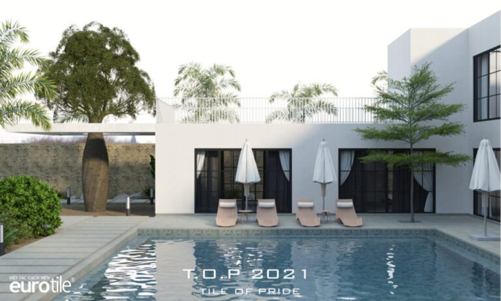 Tran Quoc Cuong - 3D Model of Exterior Pool House For Free Download 