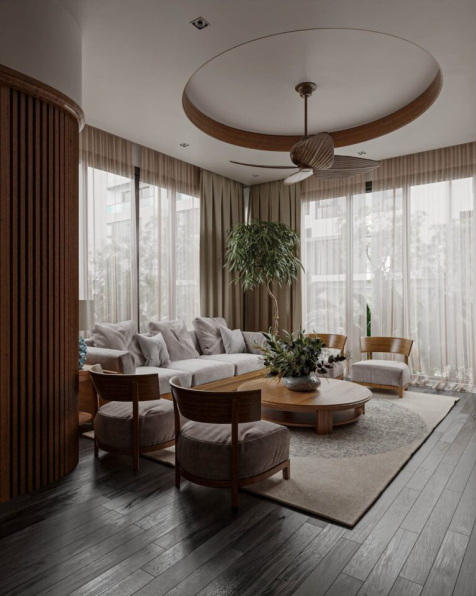 Nguyen Diep - Free 3D Interior Living room- Kitchen Model Download 