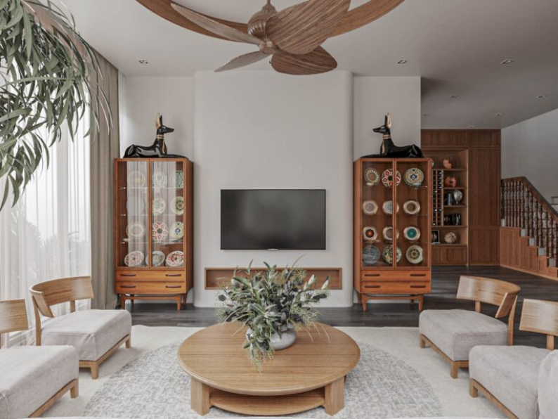 Nguyen Diep - Free 3D Interior Living room- Kitchen Model Download 