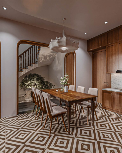 Nguyen Diep - Free 3D Interior Living room- Kitchen Model Download 