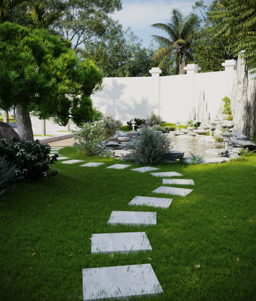 Quann Keuu - 3D Exterior Garden Landscape Model Download 