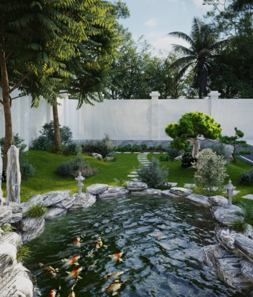 Quann Keuu - 3D Exterior Garden Landscape Model Download 