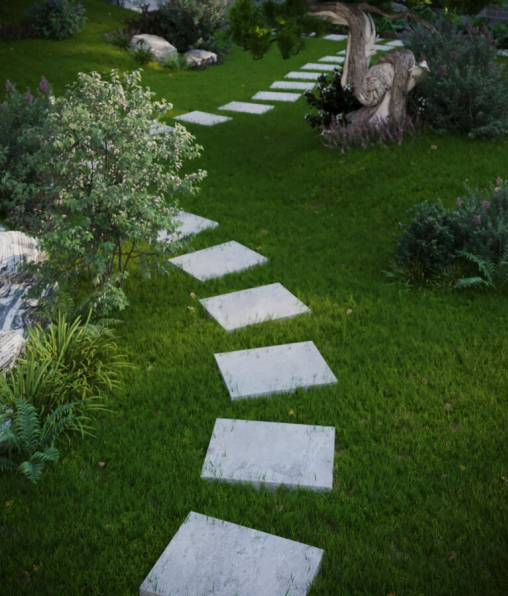 Quann Keuu - 3D Exterior Garden Landscape Model Download 