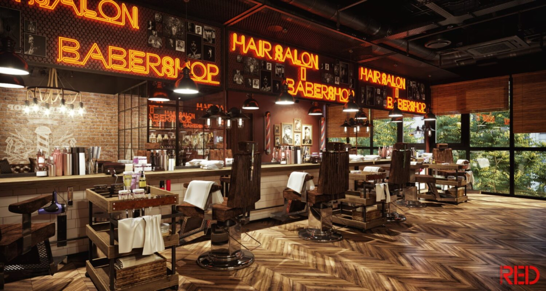 Do Huy Binh - Download Free 3D Gentlemen's Barbershop Model