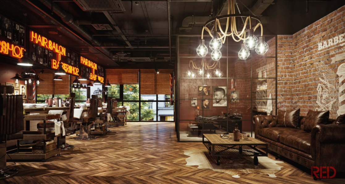 Do Huy Binh - Download Free 3D Gentlemen's Barbershop Model