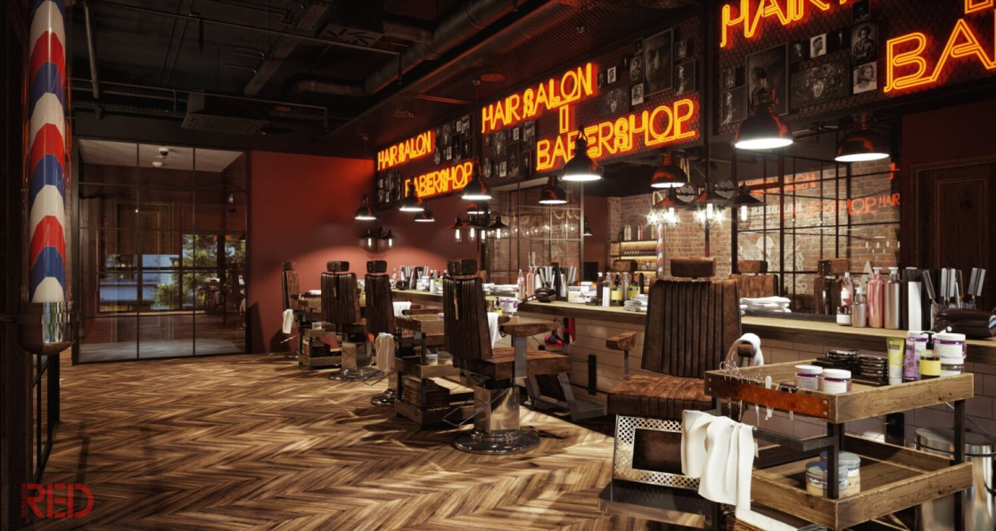 Do Huy Binh - Download Free 3D Gentlemen's Barbershop Model