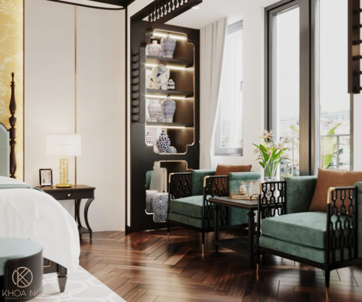 Khoa NQ - 3D Interior Indochine Bedroom Model Download 