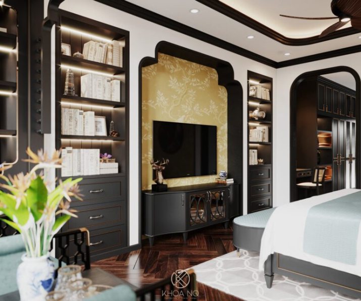 Khoa NQ - 3D Interior Indochine Bedroom Model Download 