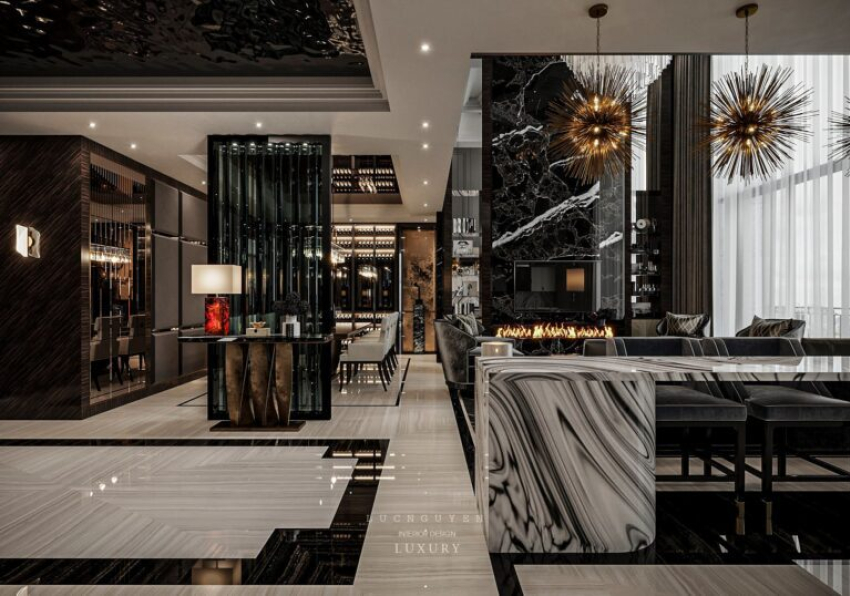 Nguyen Luc - Download Free 3D Interior Living Room - Kitchen 