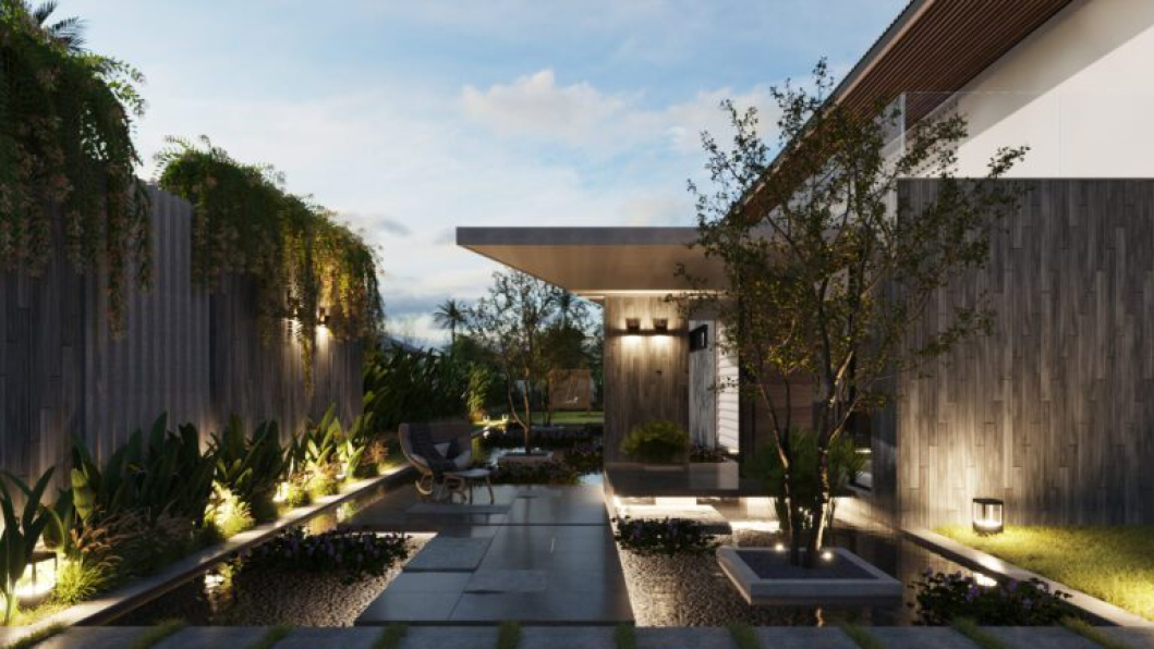 Ta Vo - Free 3D Exterior Garden House Model Download 