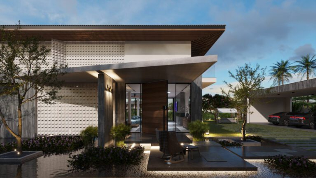 Ta Vo - Free 3D Exterior Garden House Model Download 