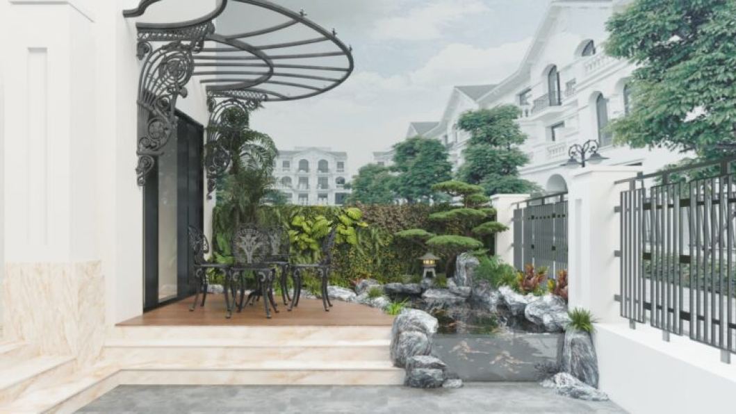 Long Gao - 3D Exterior Villa Landscape Model Download 