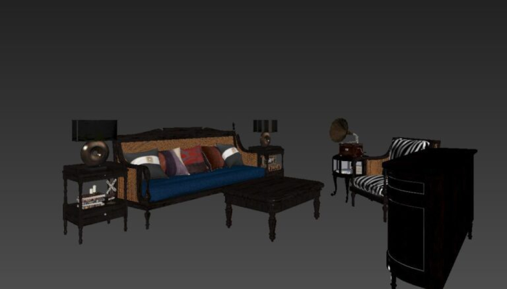 Dinh Nam - Free 3D Interior Living Room Model Download