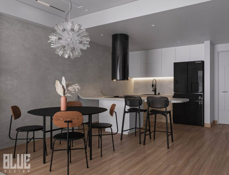 Huy Pham - 3D Interior Living Room- Kitchen Model Download 