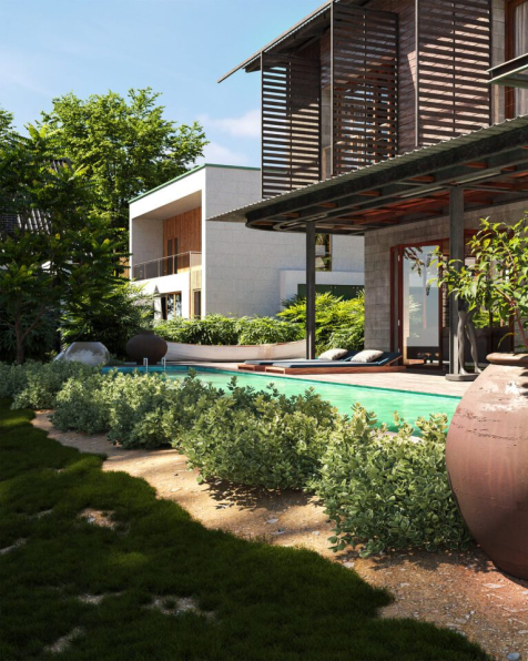 Thanh Nguyen - Free 3D House Tropical Exterior Model Download