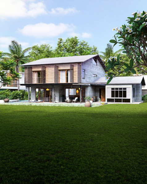 Thanh Nguyen - Free 3D House Tropical Exterior Model Download